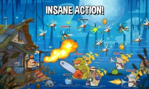 Le jeu mobile Swamp Attack